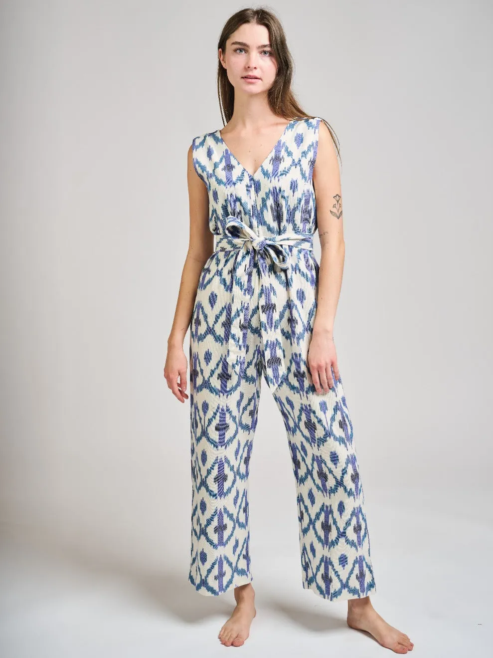 Jana Jumpsuit - Seashore Ikat sold by Mata Traders product image thumbnail 5