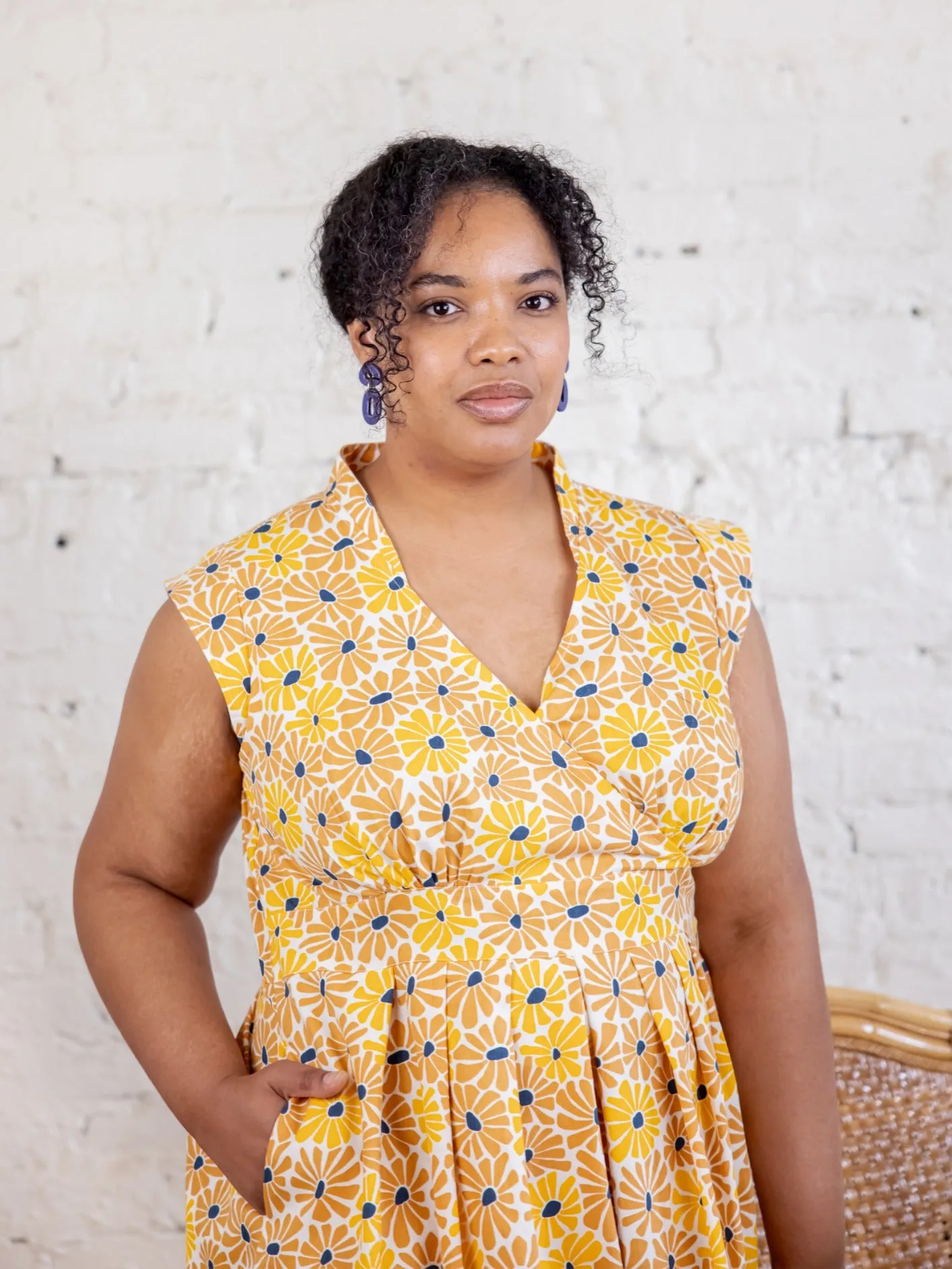 Lucille Plus Size Dress - Sunny Floral sold by Mata Traders product image thumbnail 2