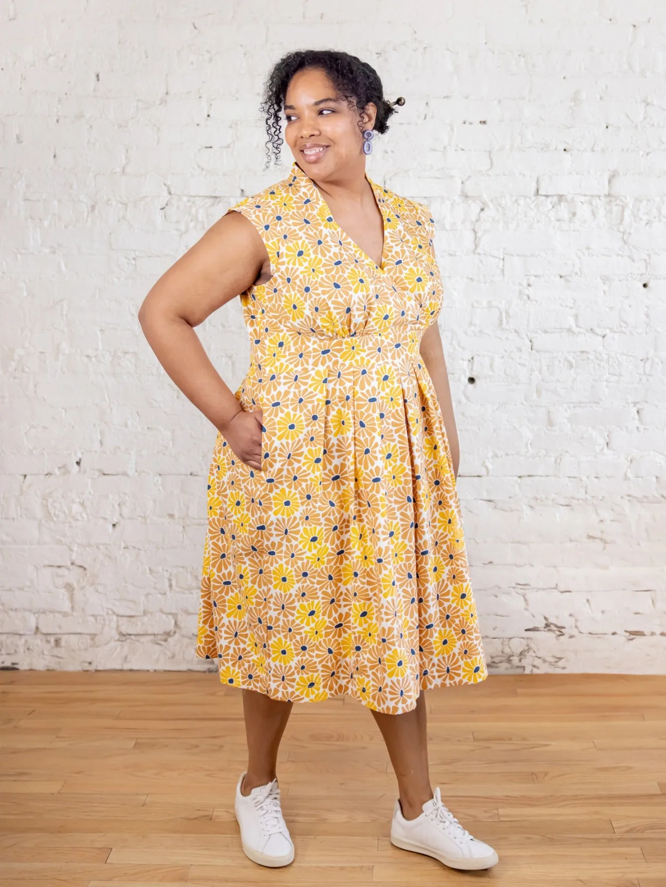 Lucille Plus Size Dress - Sunny Floral sold by Mata Traders