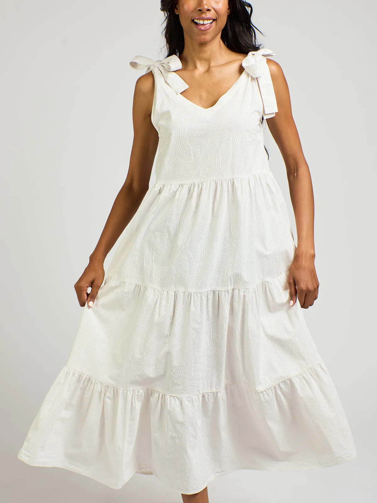 Lorelei Dress - White Waves sold by Mata Traders product image thumbnail 3