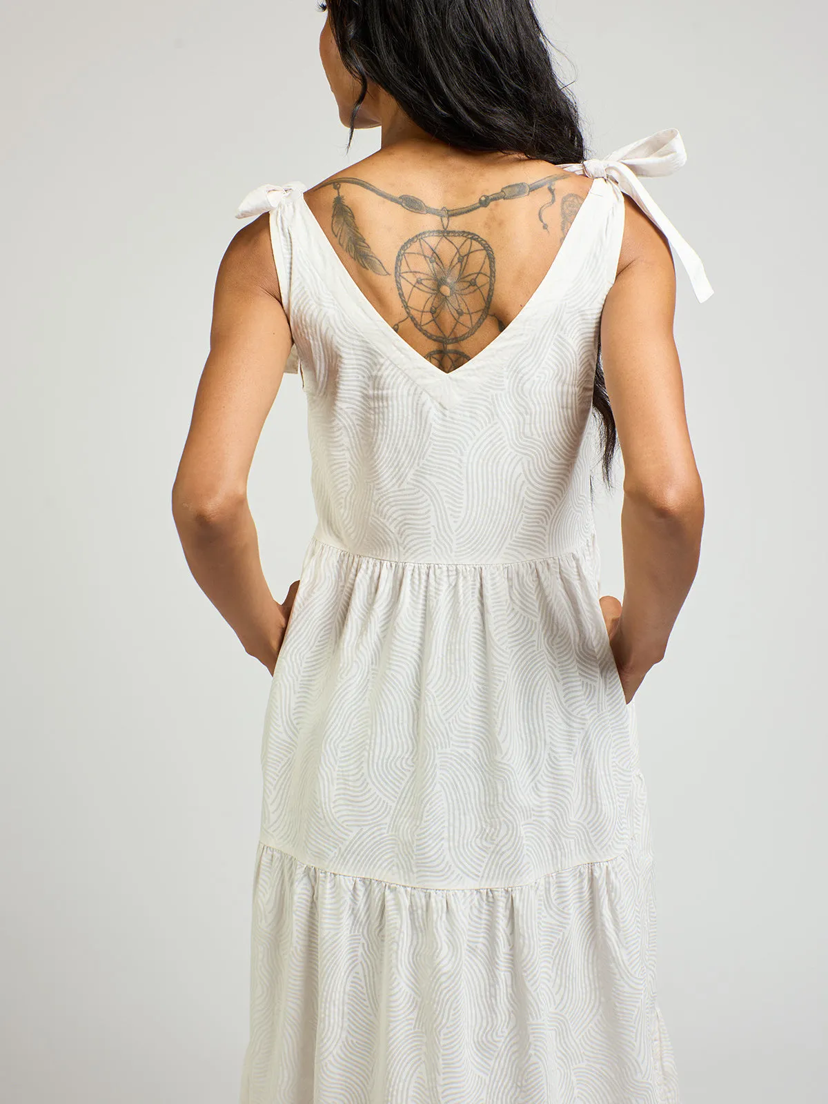 Lorelei Dress - White Waves sold by Mata Traders product image thumbnail 2