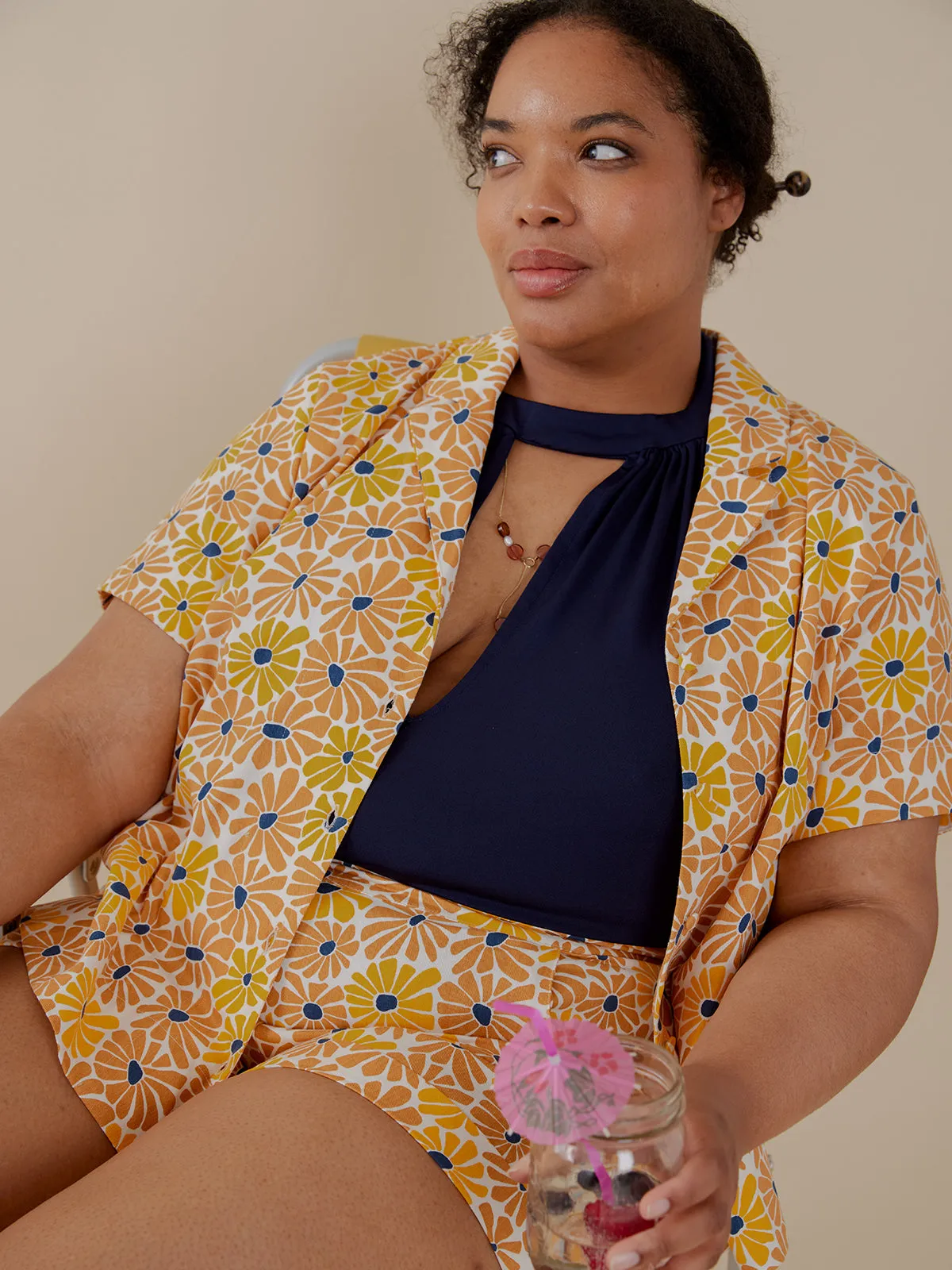 Camp Plus Size Shirt - Sunny Floral sold by Mata Traders product image thumbnail 2