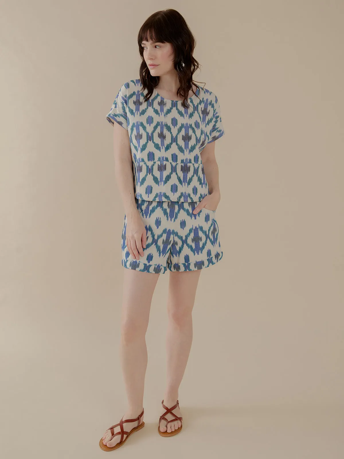 Dana Top - Seashore Ikat sold by Mata Traders product image thumbnail 2