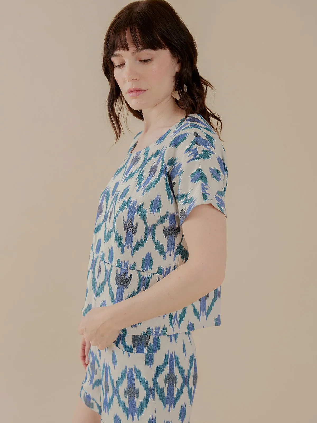 Dana Top - Seashore Ikat sold by Mata Traders product image thumbnail 4