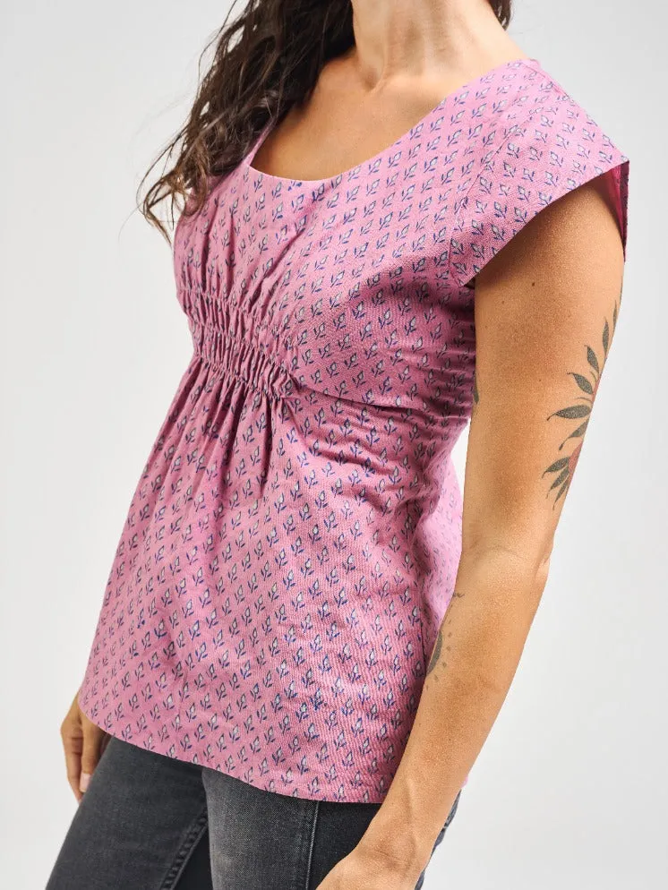 Artsy Traveler Top - Purple Buds sold by Mata Traders product image thumbnail 5