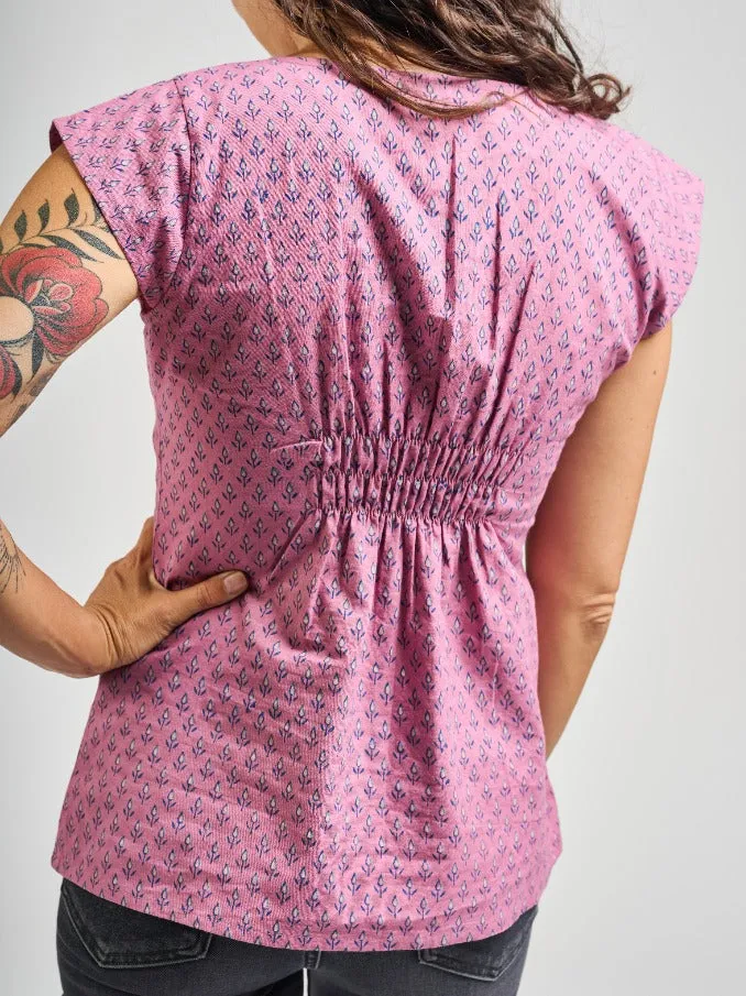 Artsy Traveler Top - Purple Buds sold by Mata Traders product image thumbnail 4