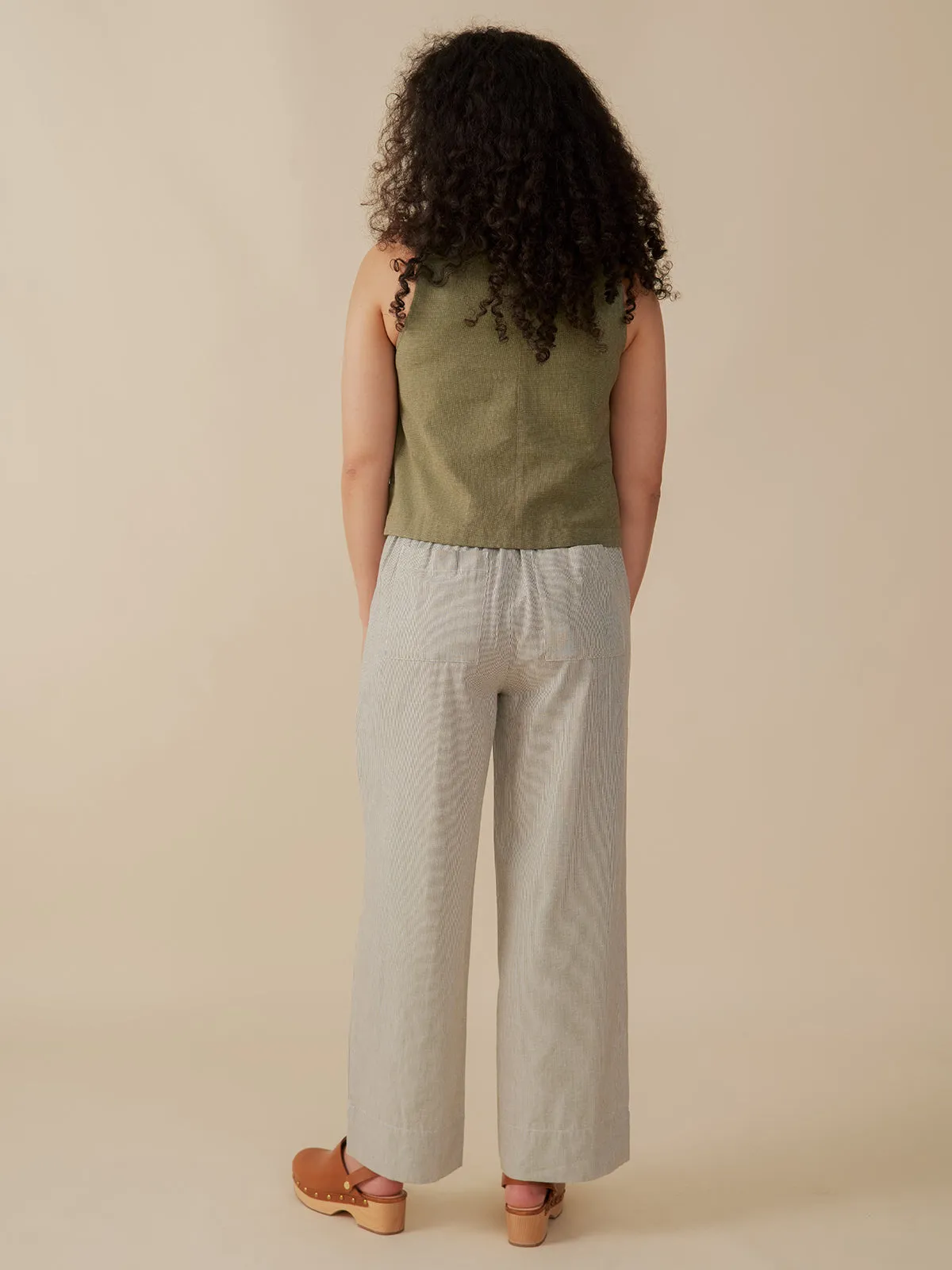 Tabitha Pant - Olive Stripe sold by Mata Traders product image thumbnail 5