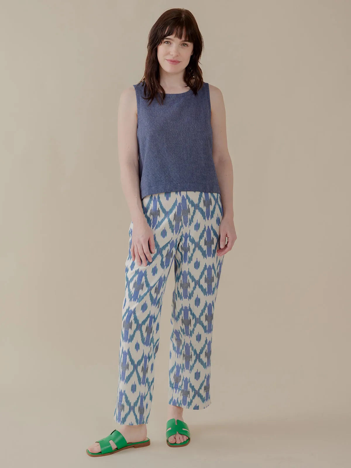 Neko Tank - Blue Chambray sold by Mata Traders product image thumbnail 3