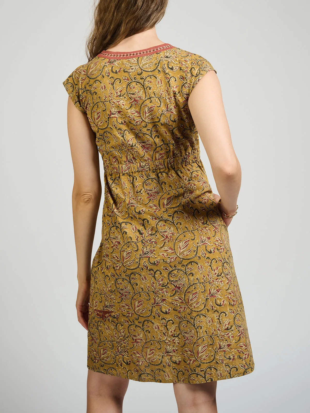 Jaya Dress - Turmeric sold by Mata Traders product image thumbnail 5