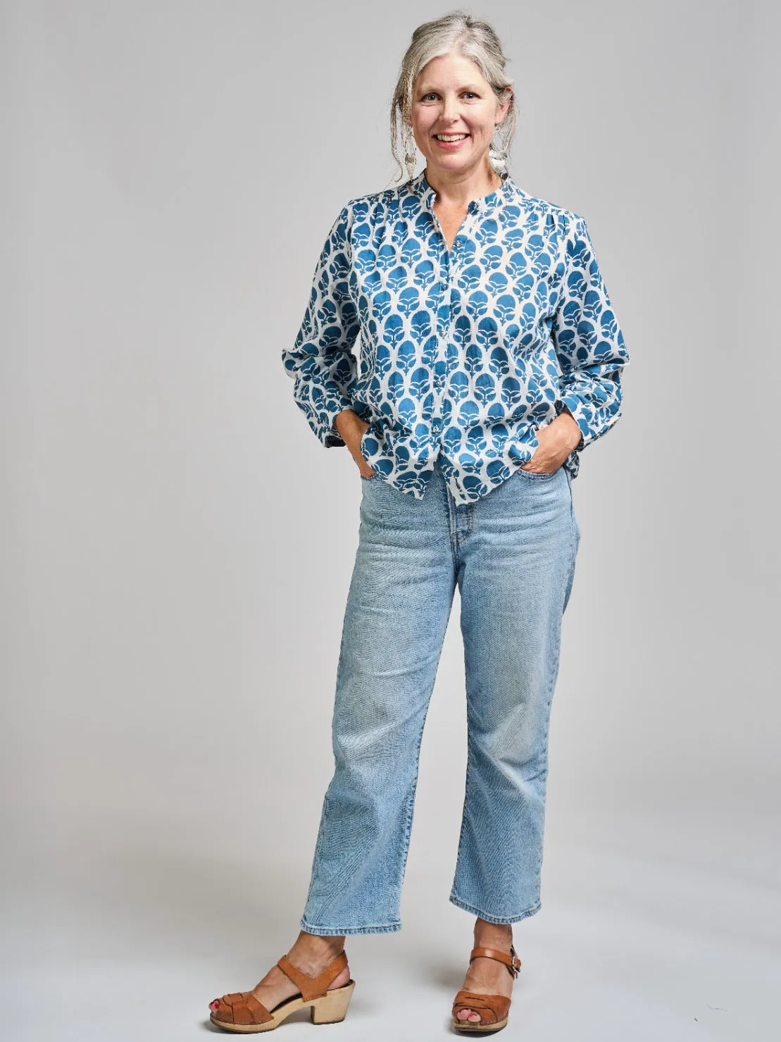 Stella Top - Marigold White sold by Mata Traders product image thumbnail 2