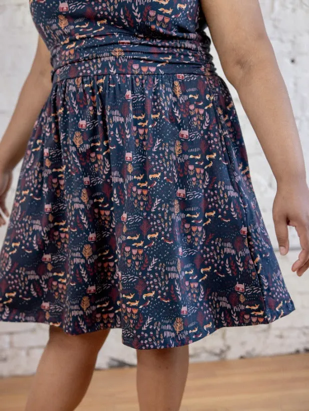 Asheville Plus Size Dress - Fox Field Blue sold by Mata Traders product image thumbnail 4