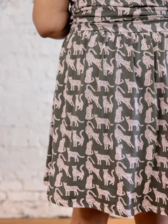 Asheville Plus Size Dress - Leopard Green sold by Mata Traders product image thumbnail 3