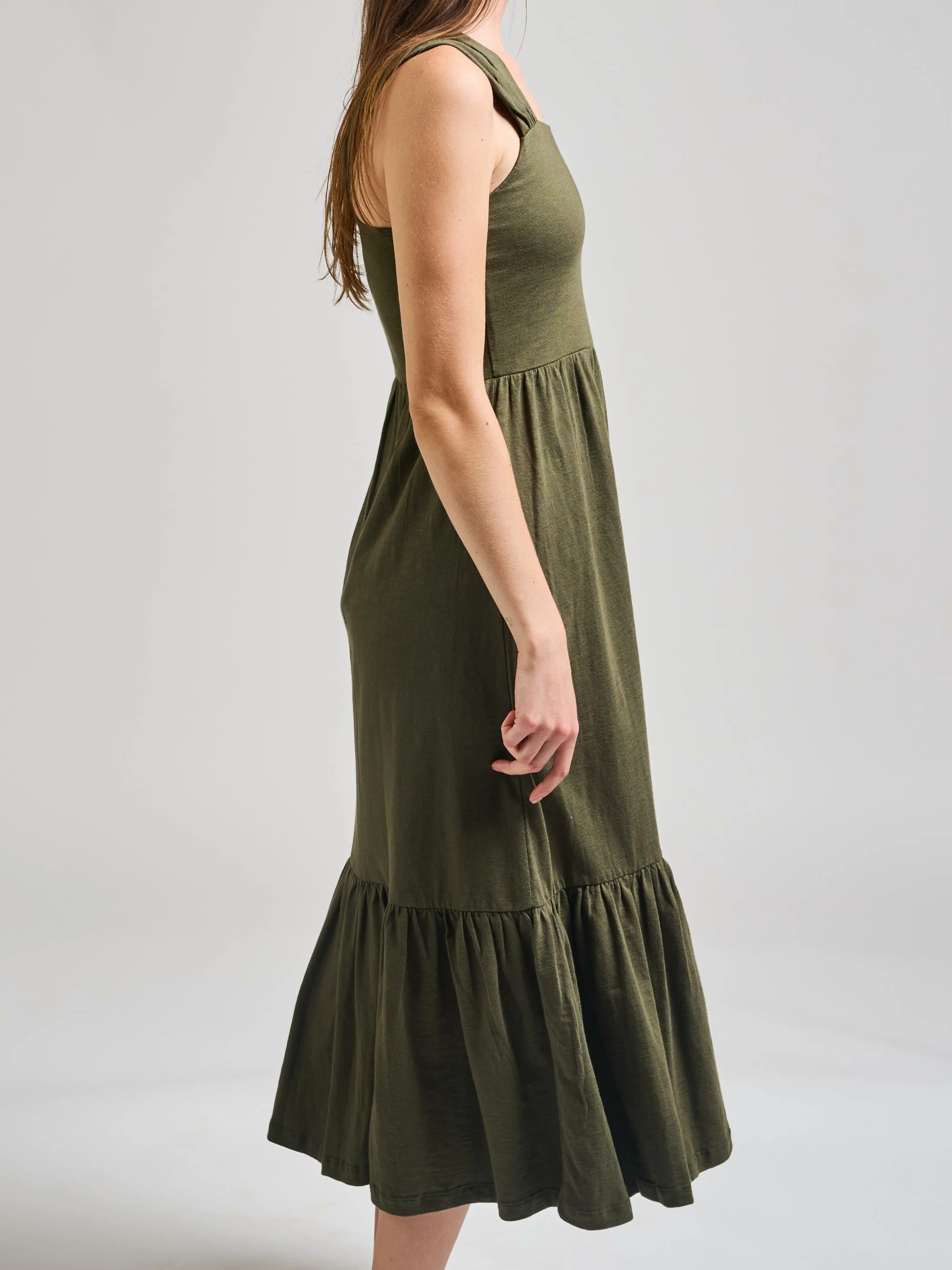 Opal Dress - Olive sold by Mata Traders product image thumbnail 4