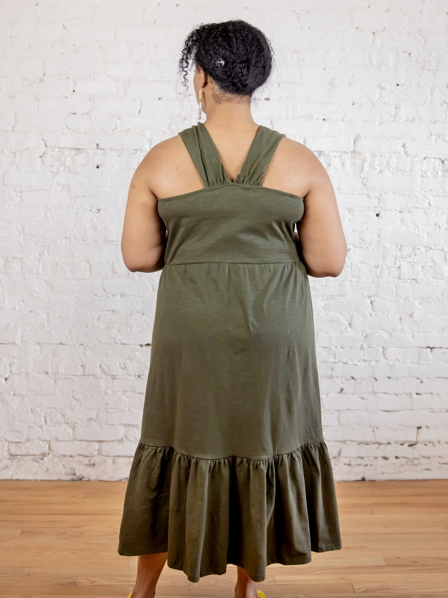 Opal Plus Size Dress - Olive sold by Mata Traders product image thumbnail 3