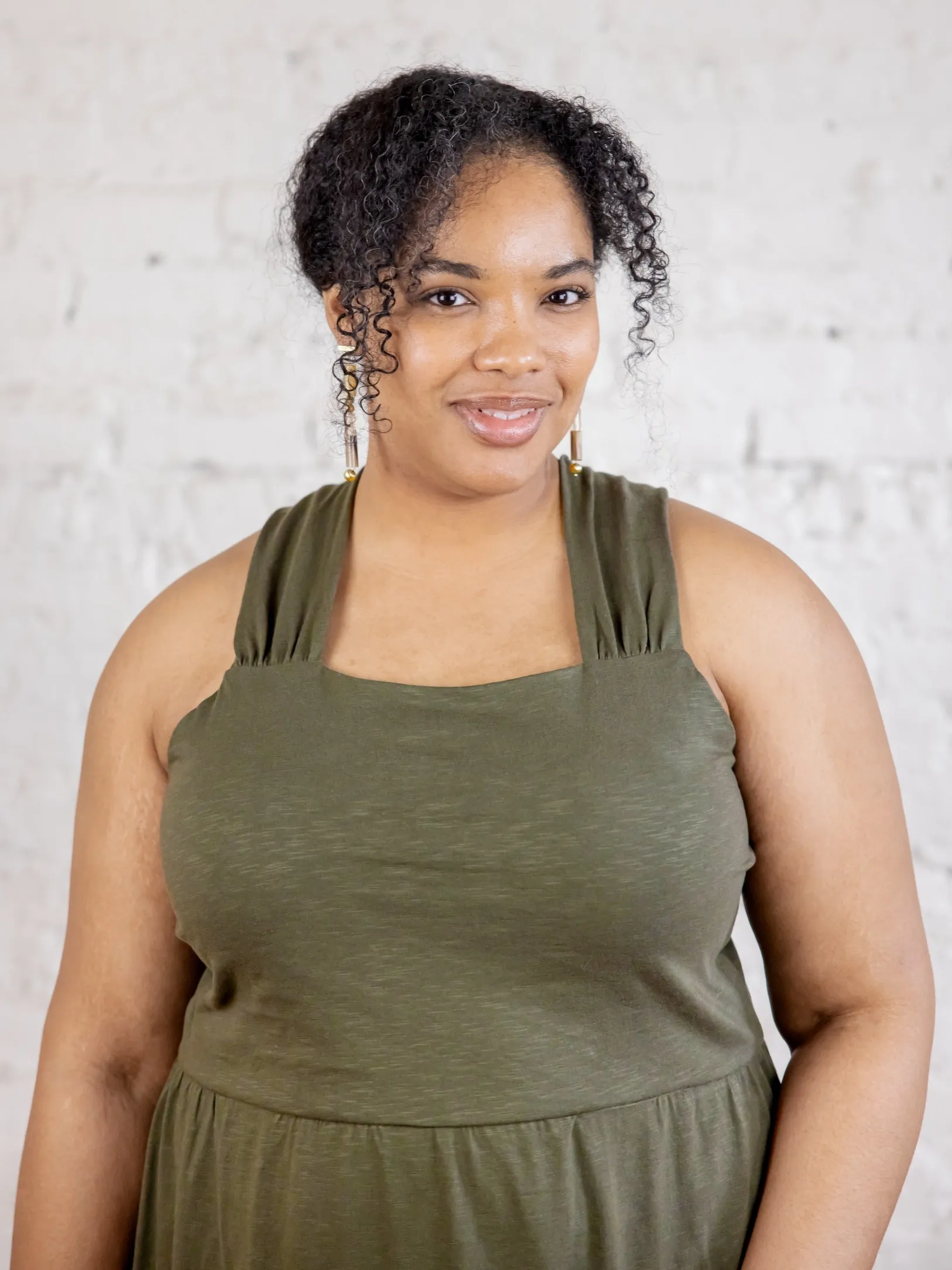 Opal Plus Size Dress - Olive sold by Mata Traders product image thumbnail 4