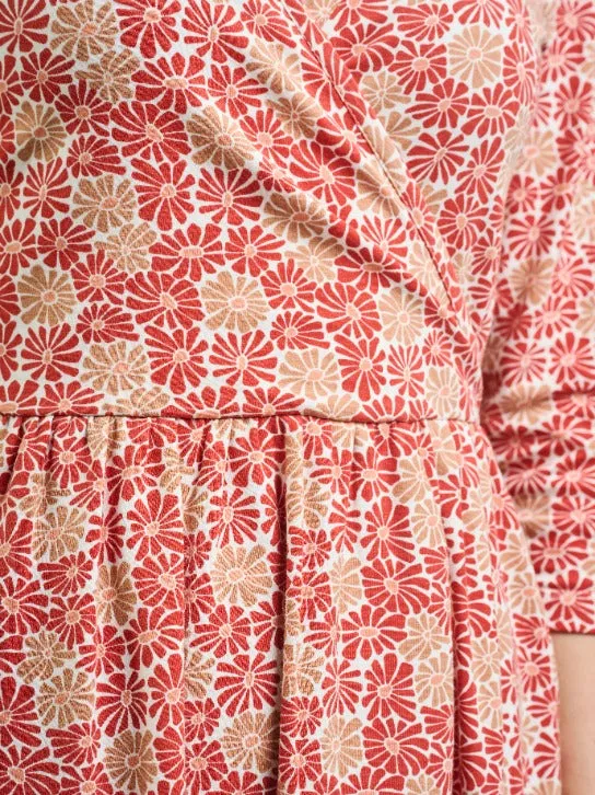 Callie 3/4 Sleeve Wrap Dress - Matisse Vermillion sold by Mata Traders product image thumbnail 4