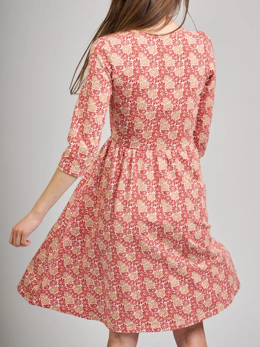 Callie 3/4 Sleeve Wrap Dress - Matisse Vermillion sold by Mata Traders product image thumbnail 3