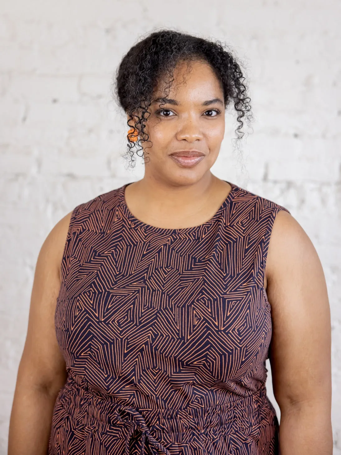 Millie Muscle Tee - Tree Rings Blue sold by Mata Traders product image thumbnail 5