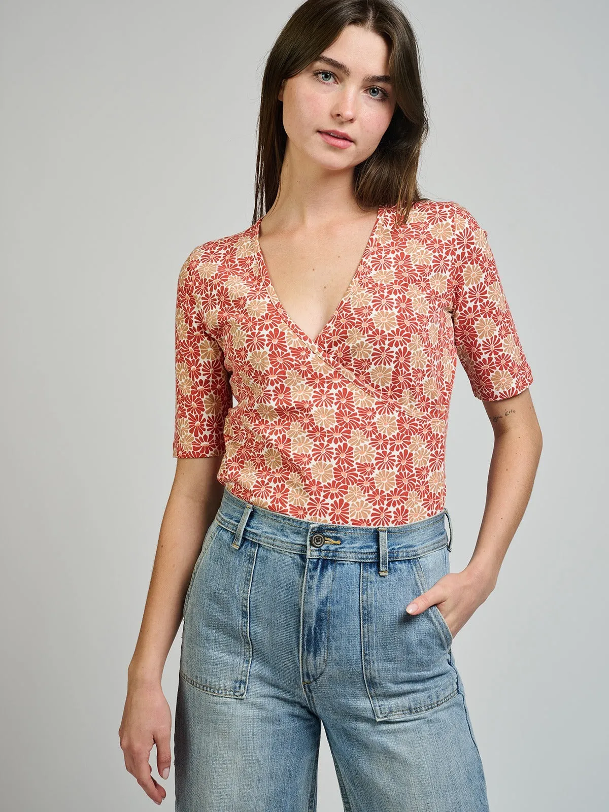 Gianna Wrap Top - Matisse Vermillion sold by Mata Traders product image thumbnail 3