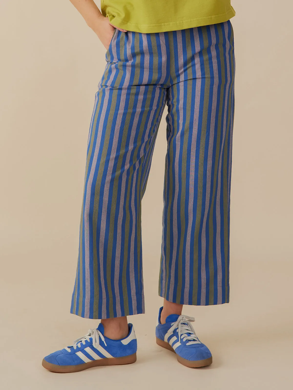 Emmy Drawstring Pant - Lavender Stripe sold by Mata Traders product image thumbnail 4