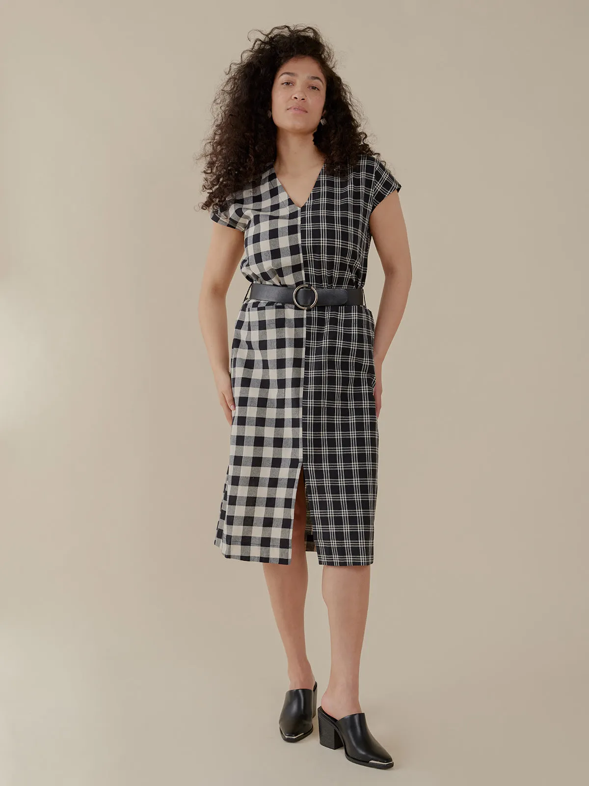 Padma Pocket Dress - Black and White Mix sold by Mata Traders product image thumbnail 4