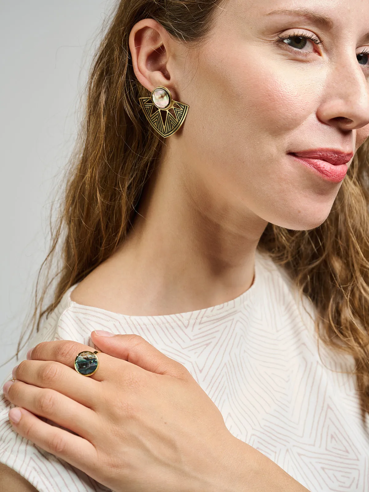 Astral Point Studs Gold sold by Mata Traders product image thumbnail 2