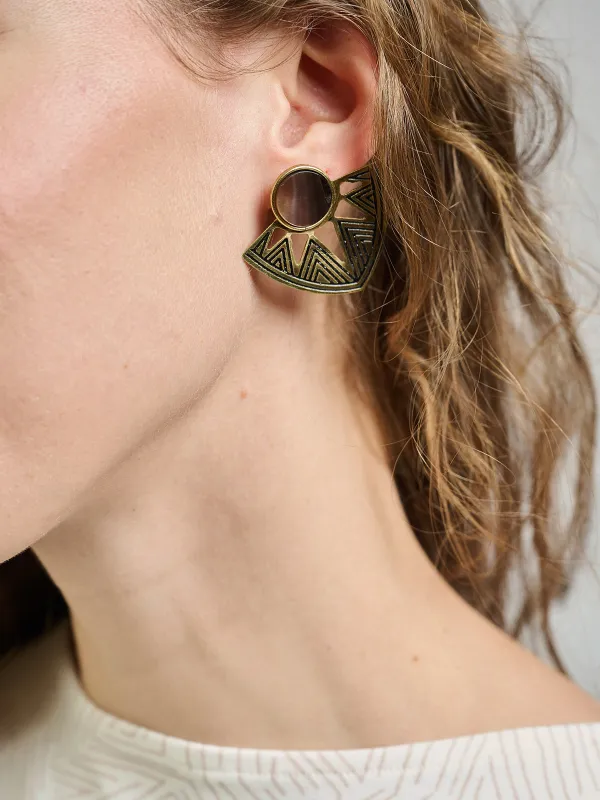 Astral Point Studs Gold made by Mata Traders