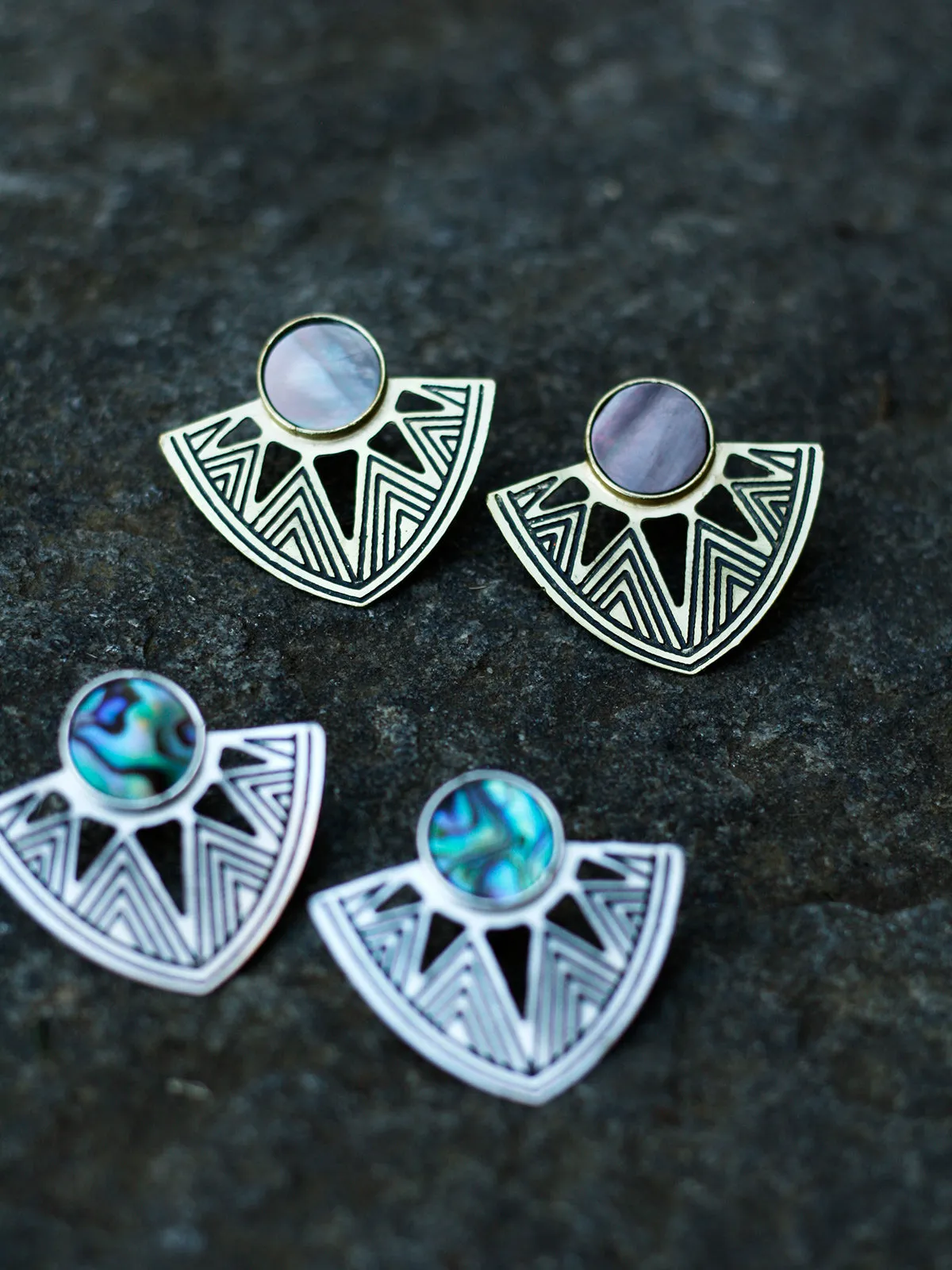 Astral Point Studs Gold sold by Mata Traders product image thumbnail 3