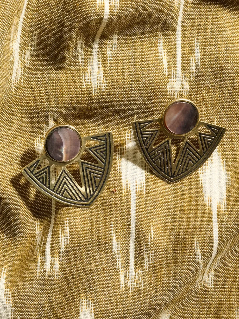 Astral Point Studs Gold sold by Mata Traders product image thumbnail 4