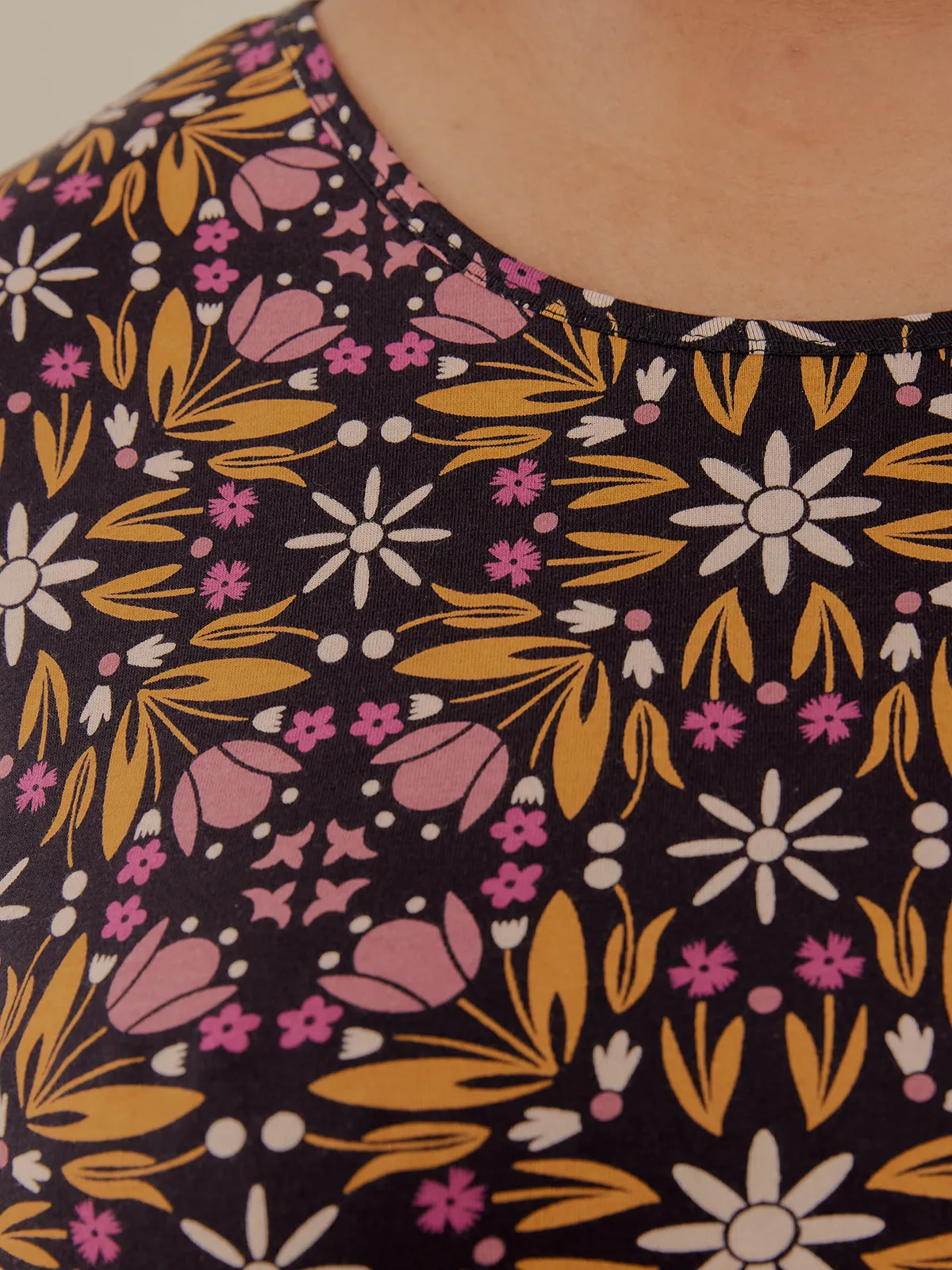 Mirah Tiered Plus Size Dress - Mauve Tile sold by Mata Traders product image thumbnail 2