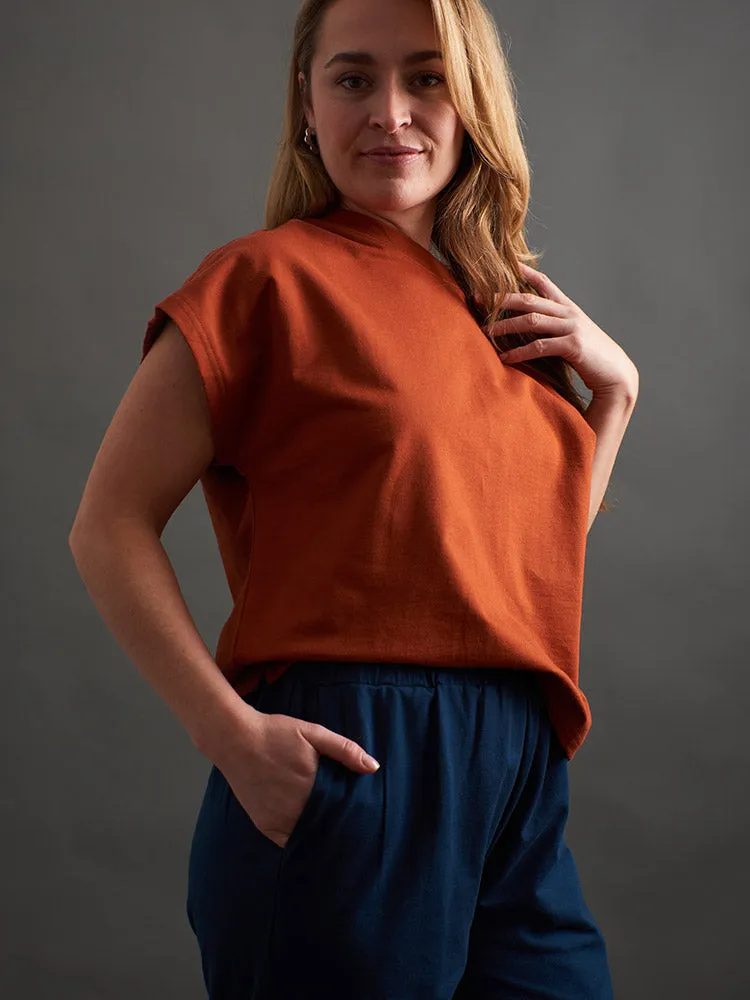 Caitlin Top - Loop Knit Clay sold by Mata Traders product image thumbnail 5