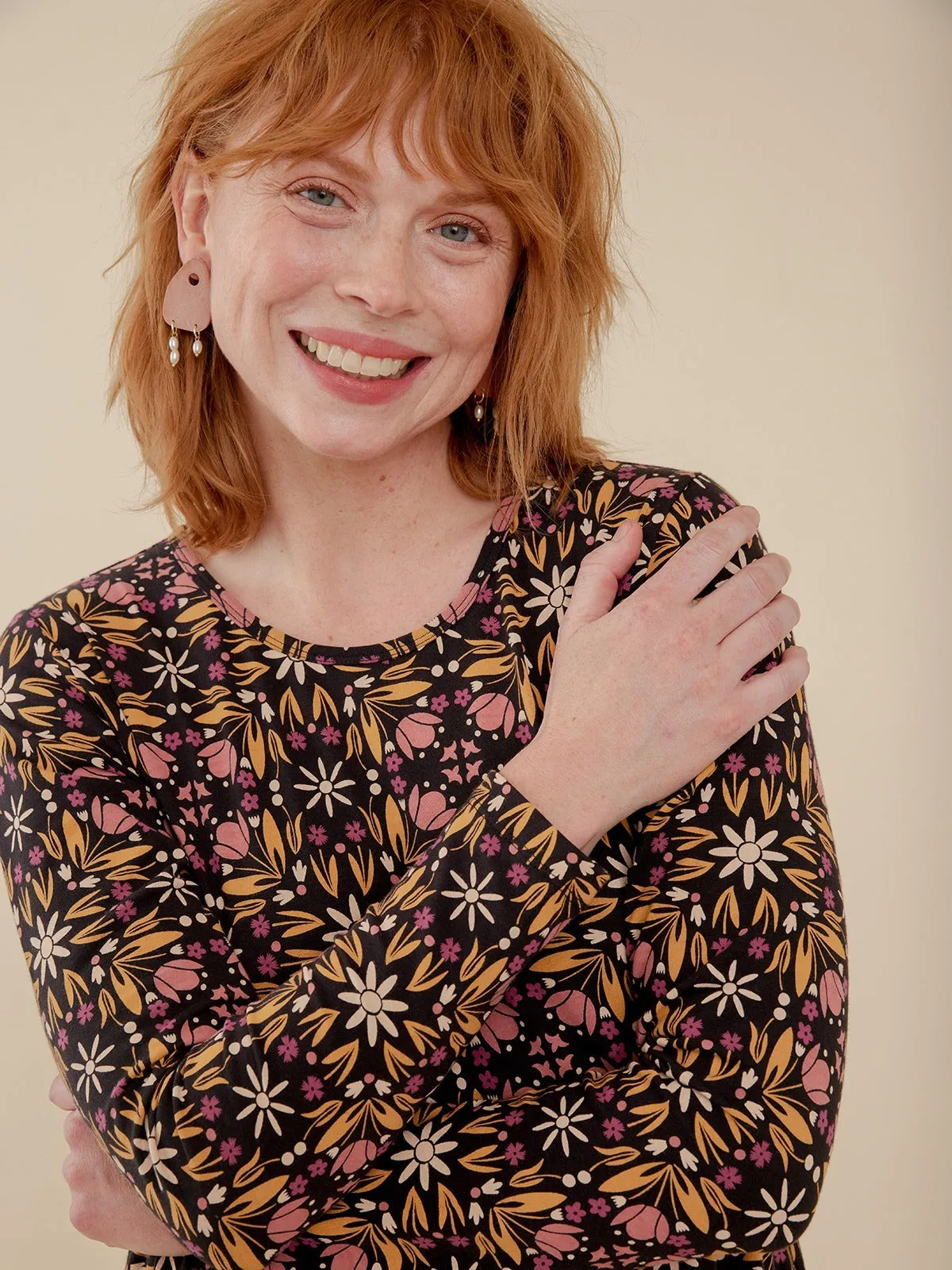 Mirah Tiered Dress - Mauve Tile sold by Mata Traders product image thumbnail 3