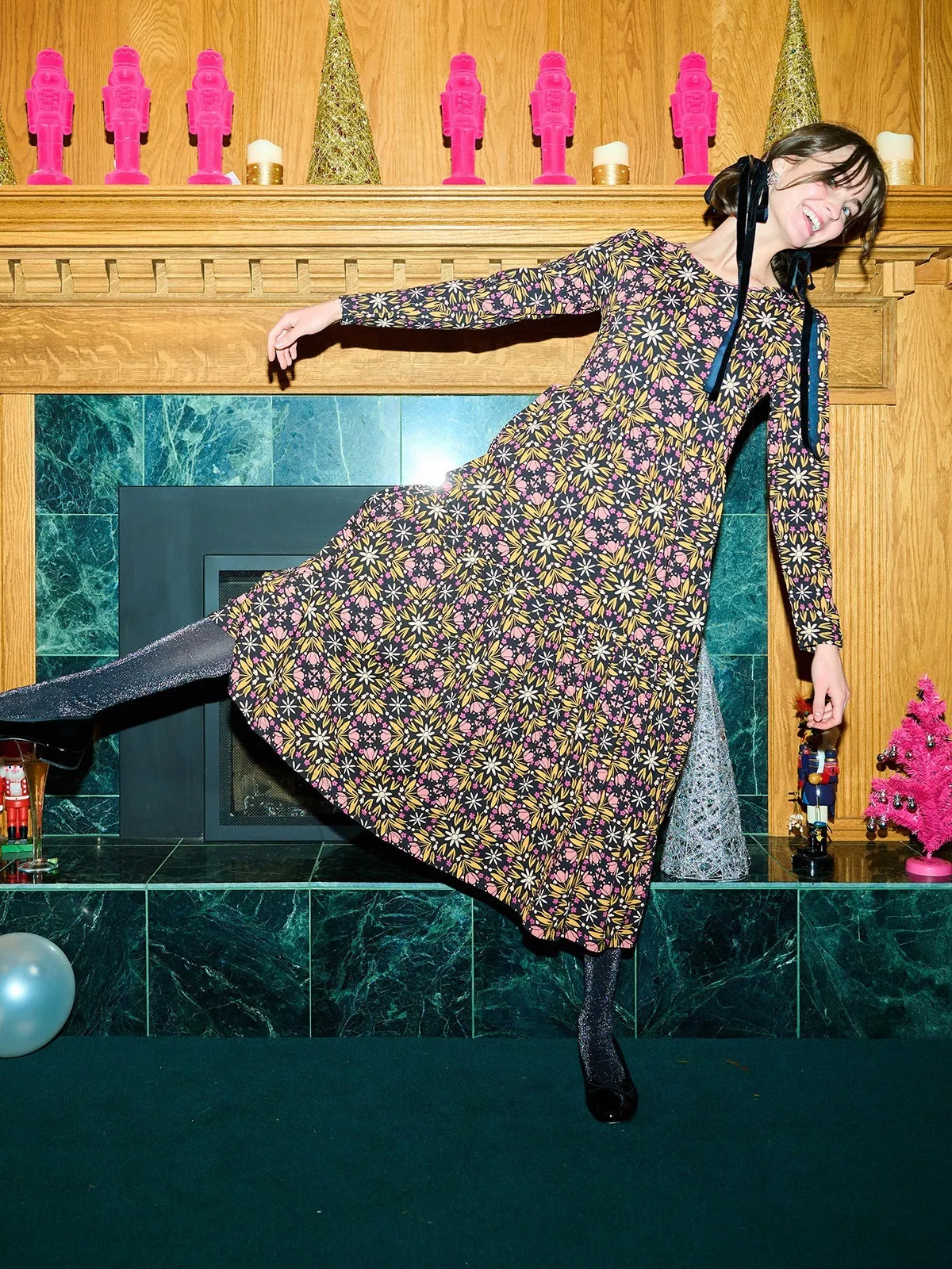 Mirah Tiered Dress - Mauve Tile sold by Mata Traders product image thumbnail 2