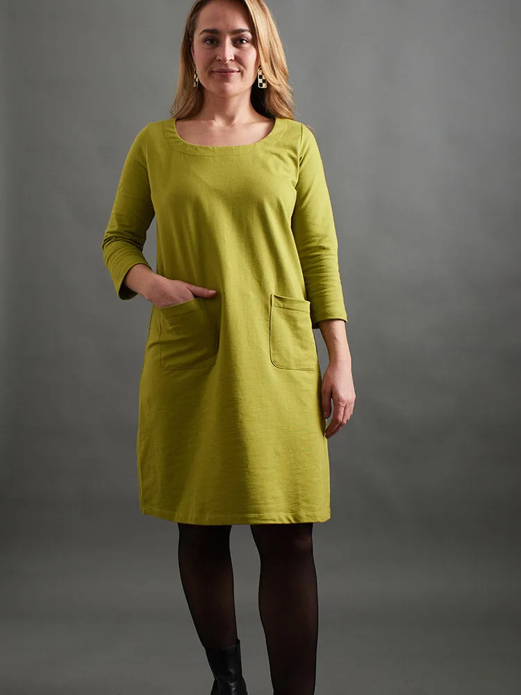 Sylvan Shift Dress - Loop Knit Moss sold by Mata Traders product image thumbnail 5