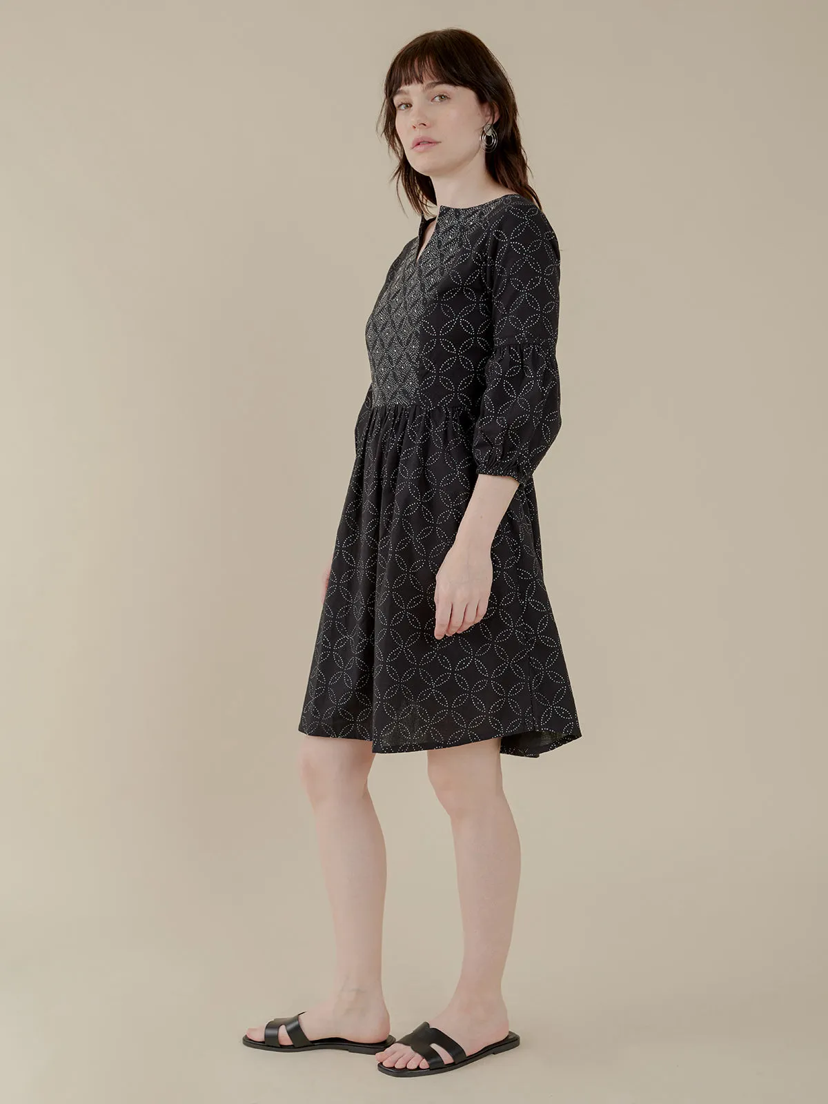 Fiona Dress - Ikigai Black sold by Mata Traders product image thumbnail 3