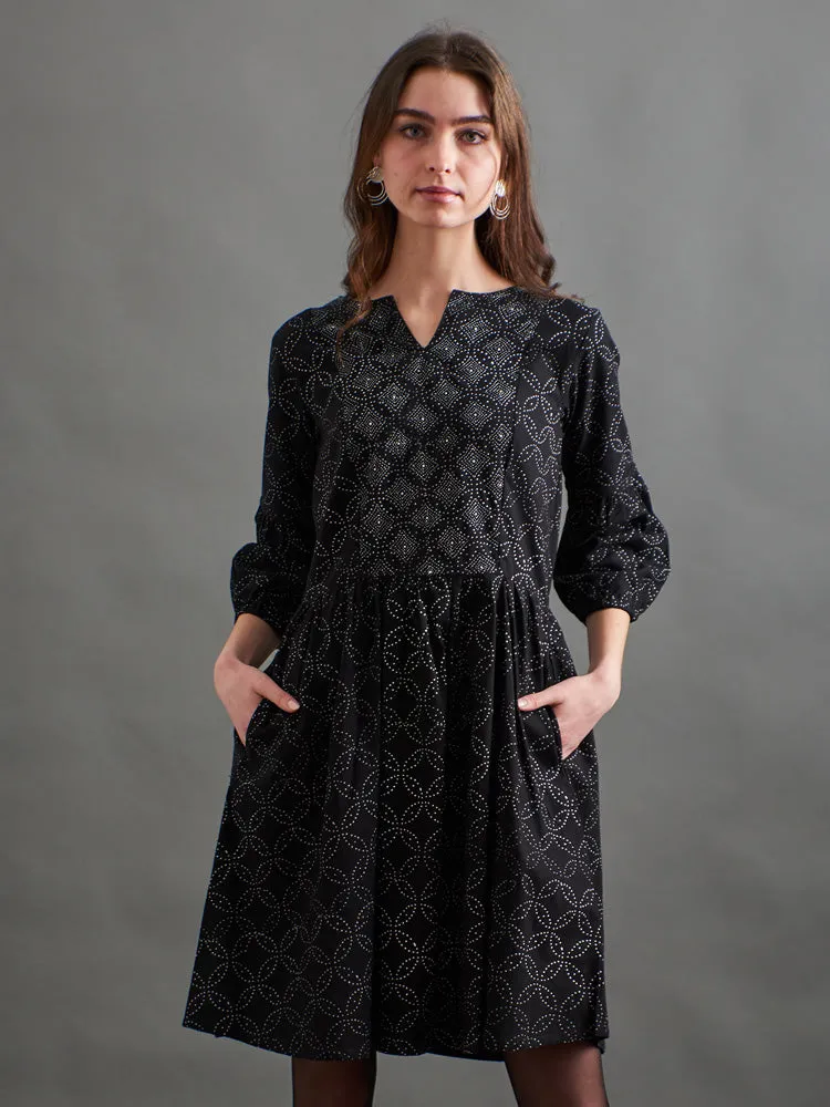 Fiona Dress - Ikigai Black sold by Mata Traders product image thumbnail 5