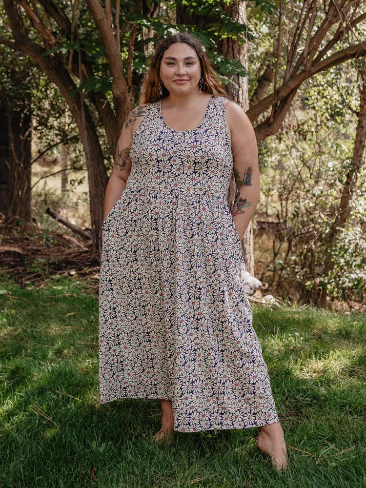 Cheri Plus Size Maxi Dress - Matisse Navy sold by Mata Traders