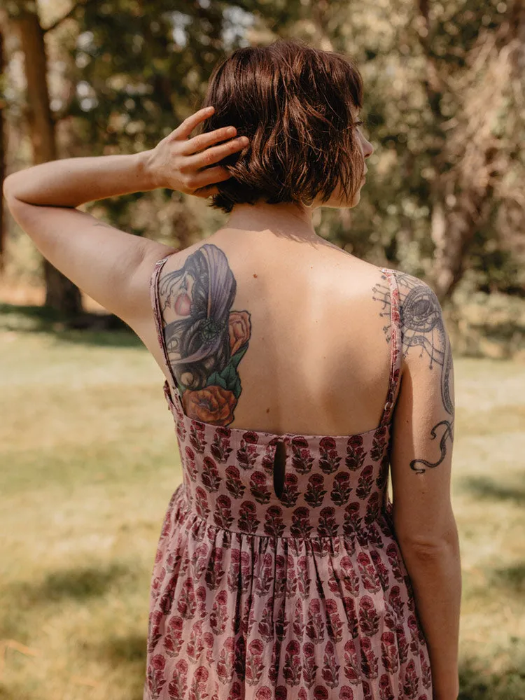 Sofia Mini Dress - Magenta Floral sold by Mata Traders product image thumbnail 4