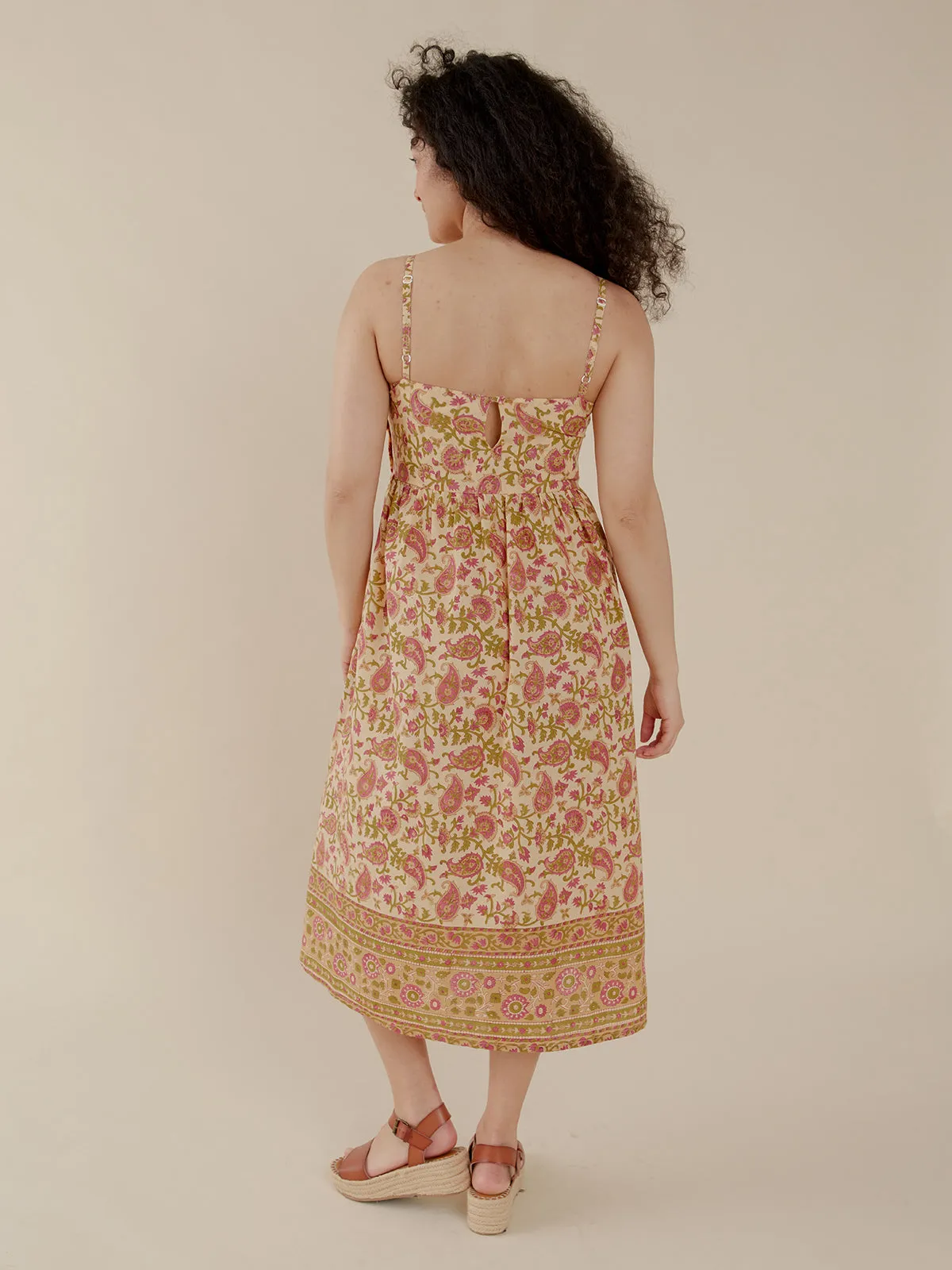 Sofia Midi Dress - Floral Paisley sold by Mata Traders product image thumbnail 4