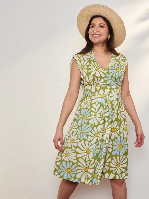Lucille Dress - Pear Flowers made by Mata Traders