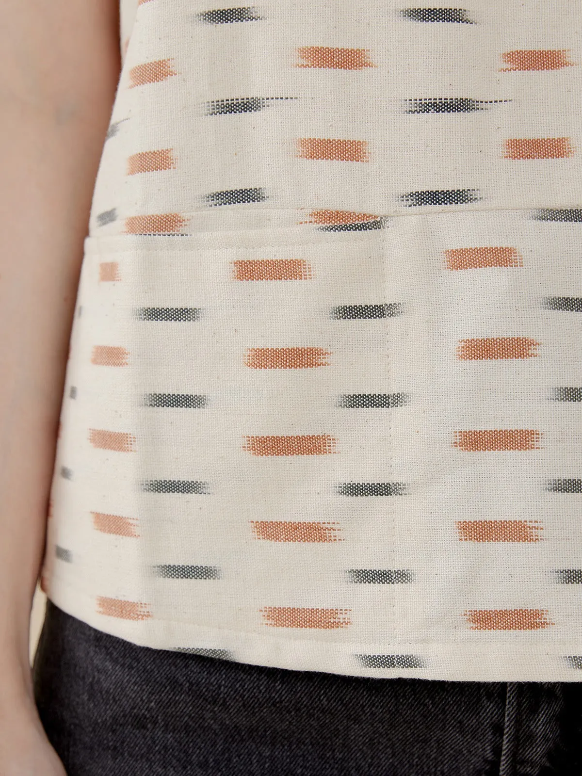 Dana Top - Ivory Ikat sold by Mata Traders product image thumbnail 5