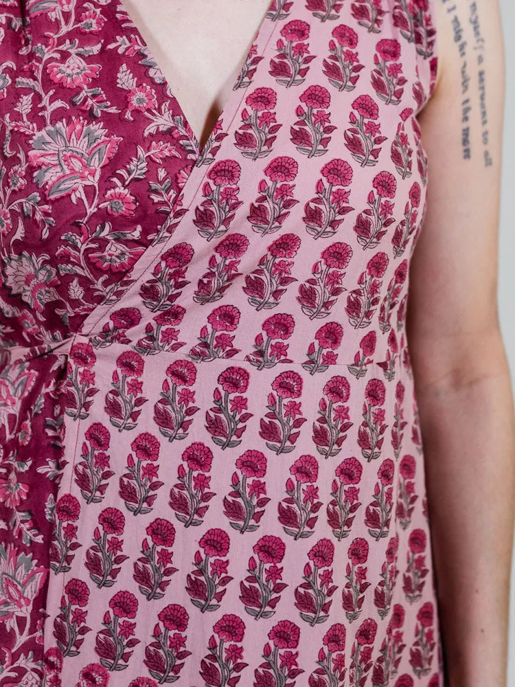 Bekka Maxi Dress - Magenta Vine Floral sold by Mata Traders product image thumbnail 2