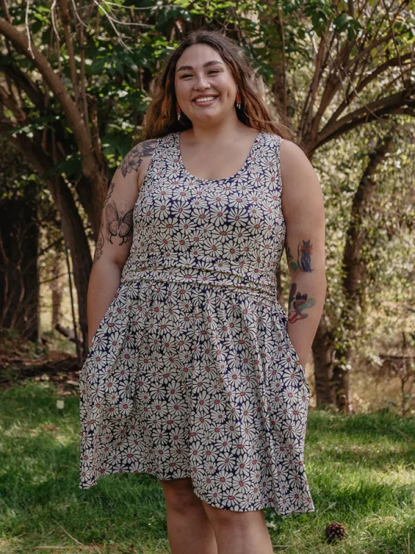 Asheville Plus Size Dress - Matisse Navy sold by Mata Traders
