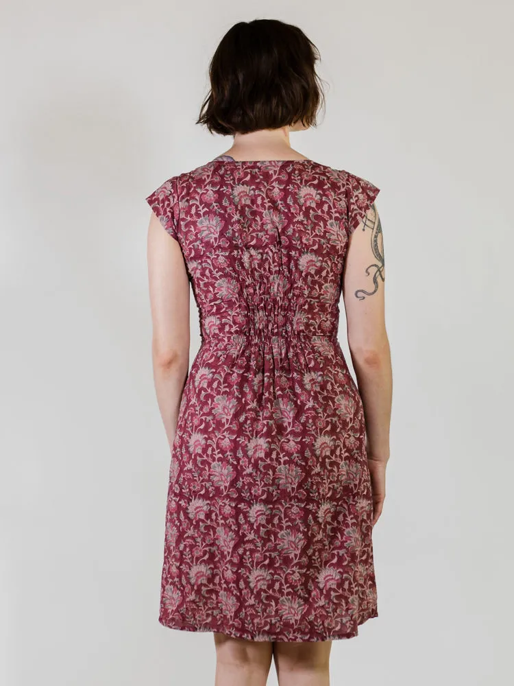 Artsy Traveler Dress - Magenta Vine sold by Mata Traders product image thumbnail 5