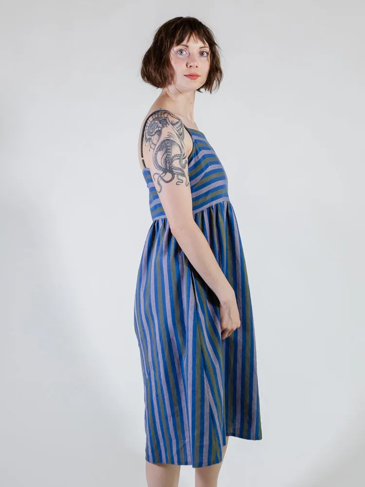 Ivy Midi Dress - Lavender Stripe sold by Mata Traders product image thumbnail 5