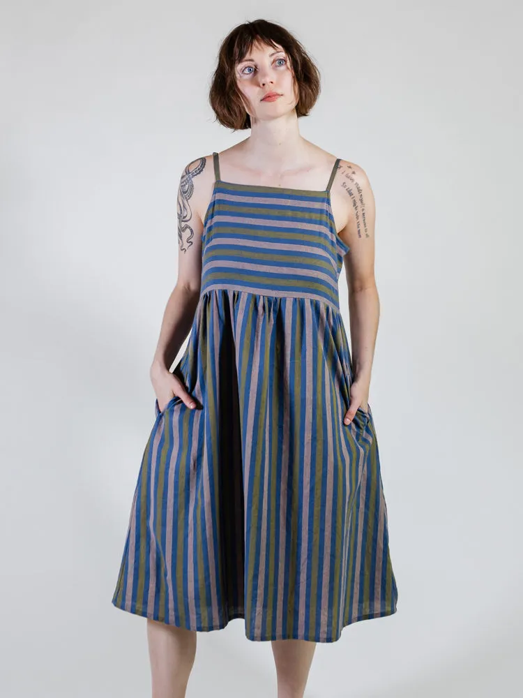 Ivy Midi Dress - Lavender Stripe sold by Mata Traders product image thumbnail 2