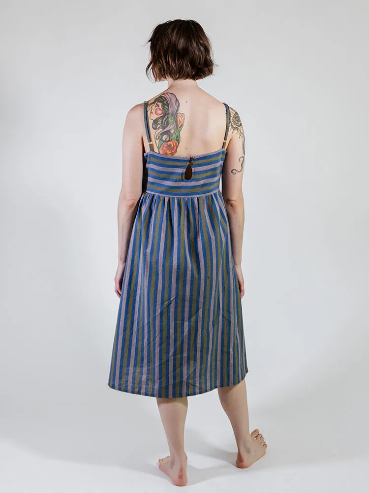 Ivy Midi Dress - Lavender Stripe sold by Mata Traders product image thumbnail 4
