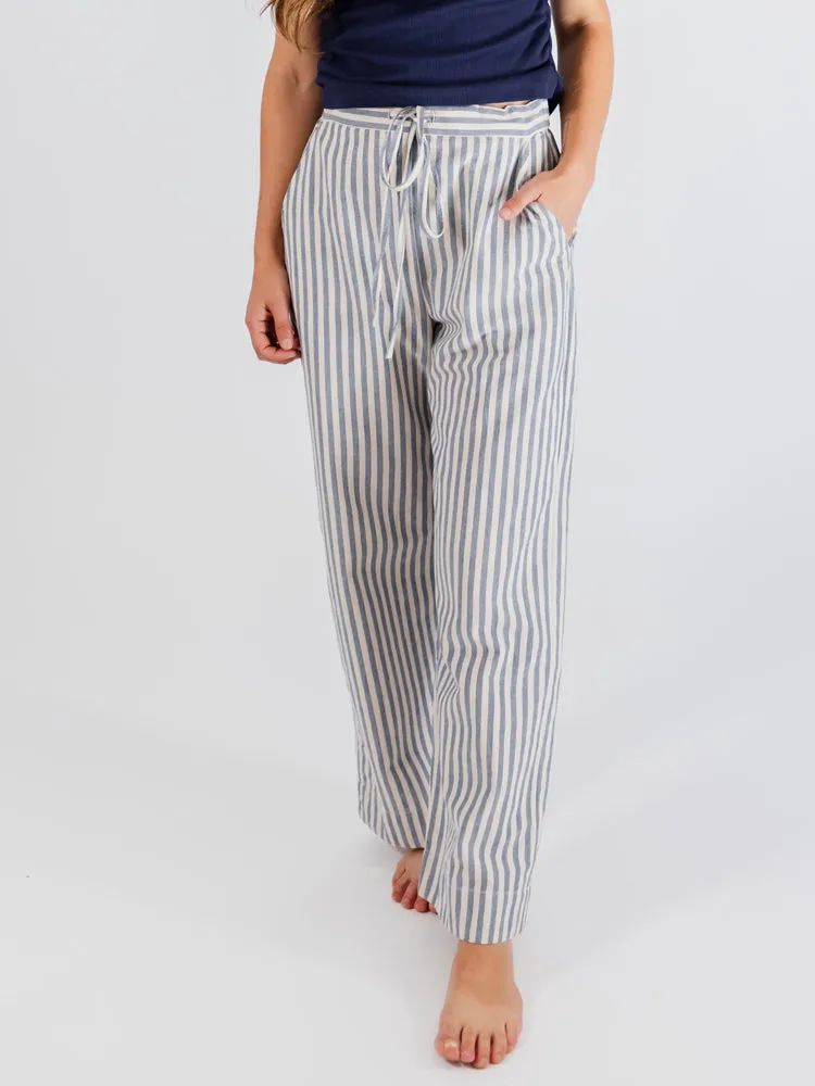 Emmy Drawstring Pant - Pinstripe Blue sold by Mata Traders product image thumbnail 3