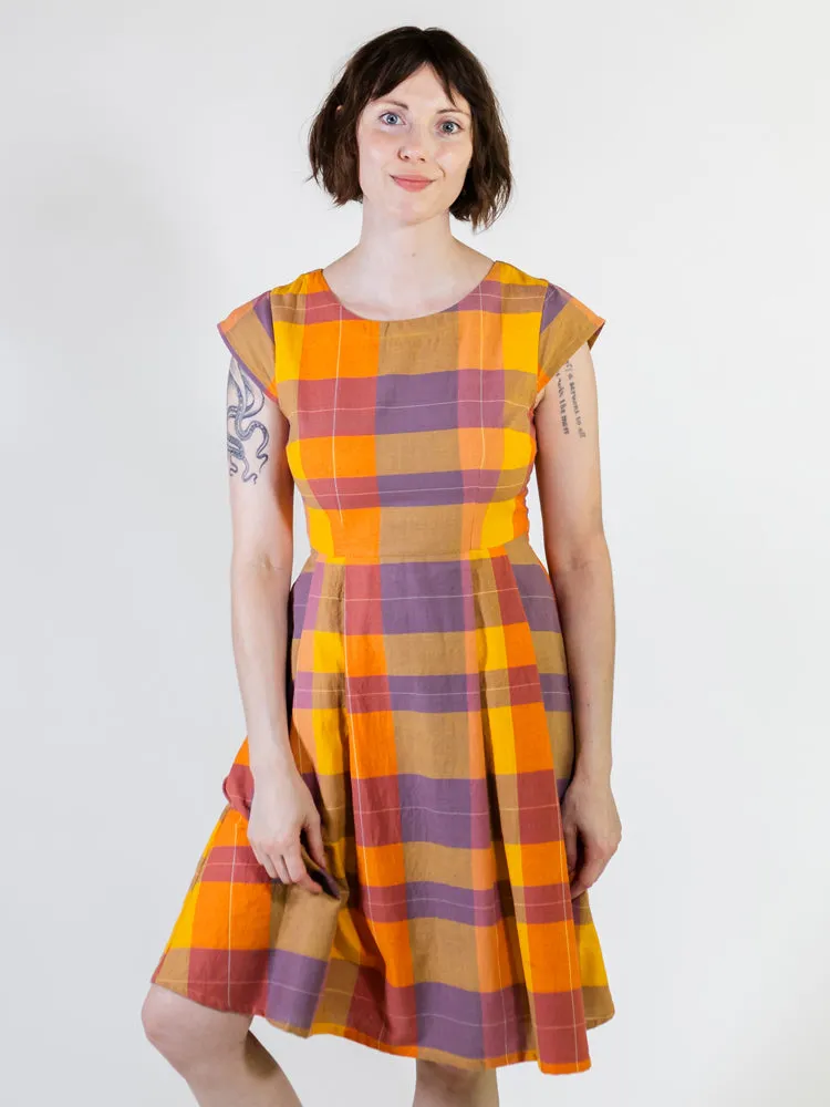 Devonshire Dress - Sunset Plaid sold by Mata Traders product image thumbnail 2