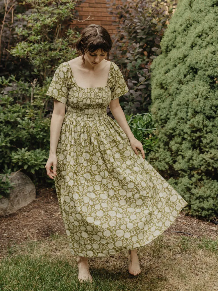 Teddy Midi Dress - Pear Floral sold by Mata Traders product image thumbnail 2